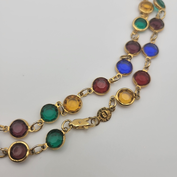 Crystals by Bellagio USA Multicolor Gemstone Necklace 34" - Picture 8 of 16